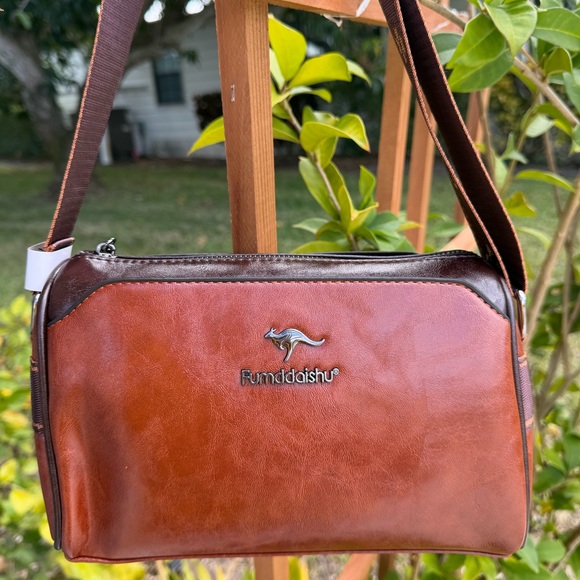 FUMDDAISHU FASHION Handbags - FUMDDAISHU FASHION Soft Leather Crossbody Versatile Boston Bag In Brown